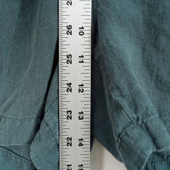 Zara Men's 100% linen shorts green L - Picture 6 of 9